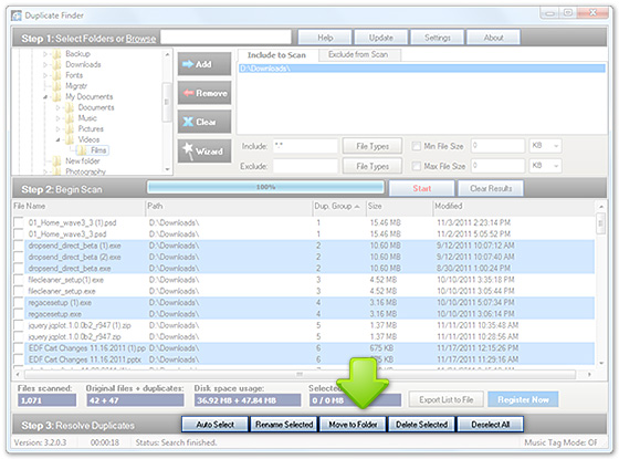 Manage Duplicate Files